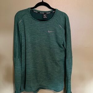 Nike Green Long Sleeve Performance Tee